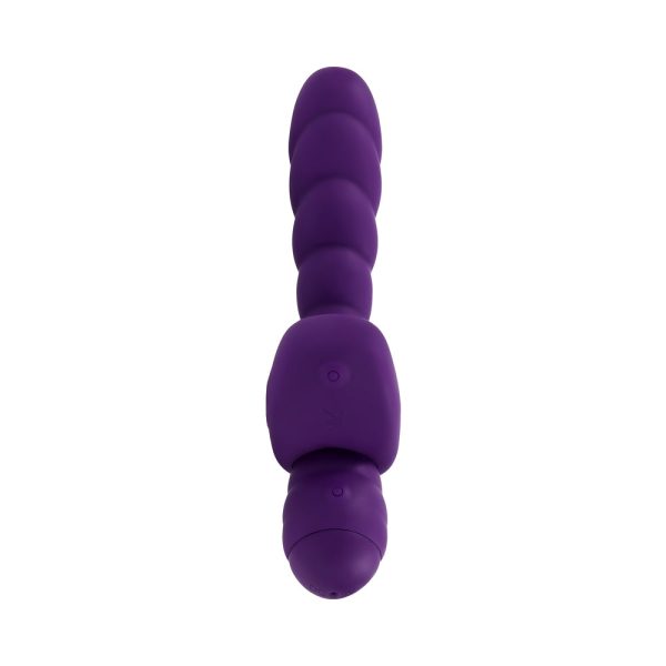 Playboy Twisted Playground Rechargeable Triple Stimulator Vibe Silicone Purple Acai - Image 3