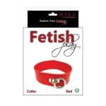 Rouge Fetish Play Vegan Collar Red