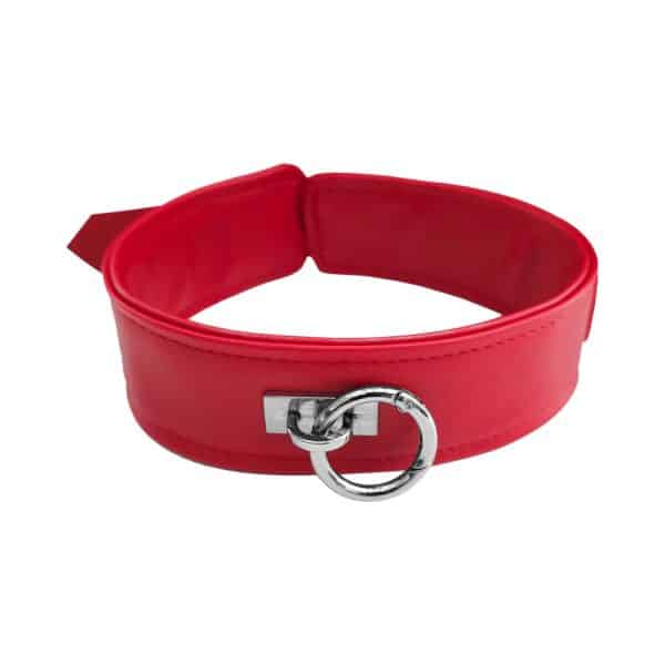 Rouge Fetish Play Vegan Collar Red - Image 2