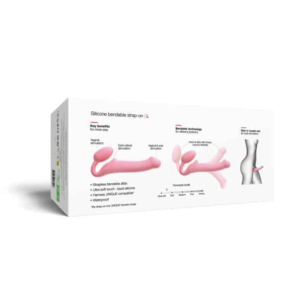 Strap-On-Me Silicone Bendable Strapless Strap-On Pink Large - Image 8