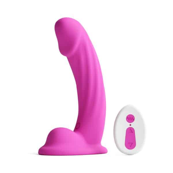 Colours Curve Vibrating 6 in. Dildo Pink - Image 2