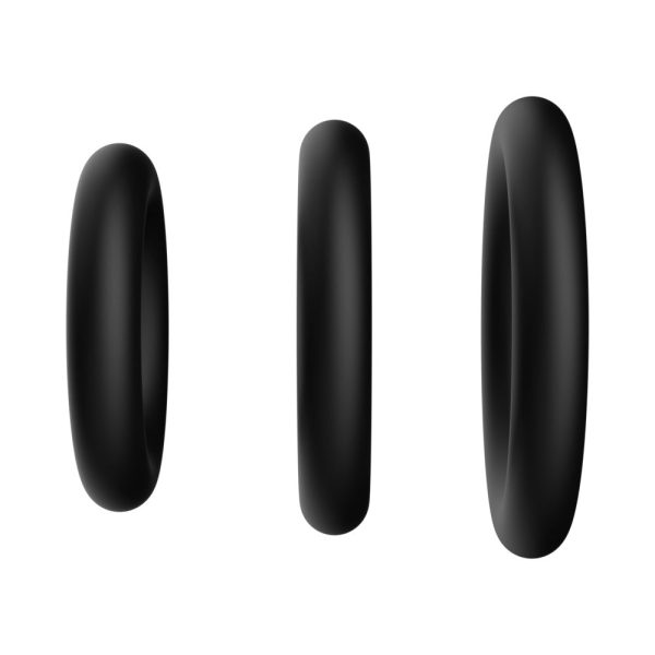 Forto F-39: Trio Cockring Set Black - Image 4