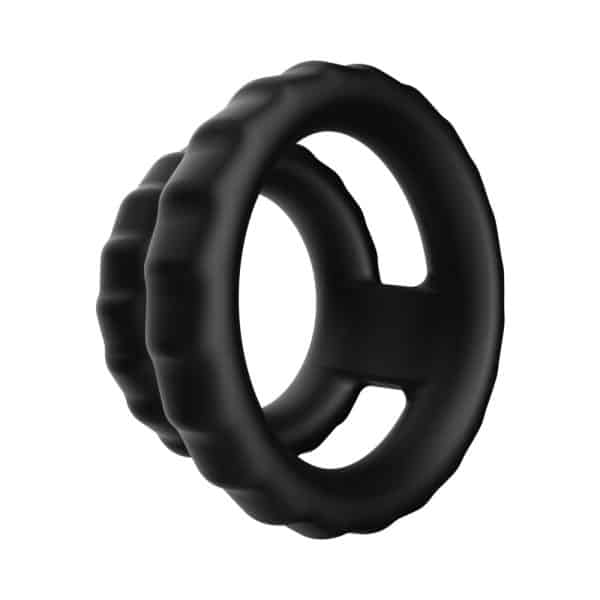 Forto F-43: Tiered Cock & Ball Ring Black - Image 2