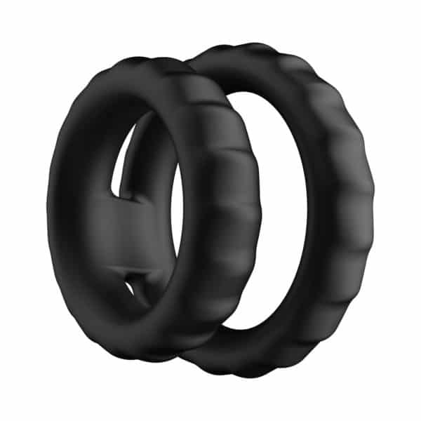 Forto F-43: Tiered Cock & Ball Ring Black - Image 4