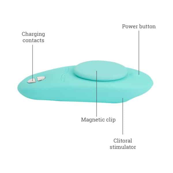 We-Vibe Moxie+ Wearable Clitoral Vibrator Teal - Image 10