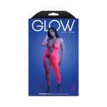 Fantasy Lingerie Glow Hyperdrive UV Reactive Rhinestone Bodystocking Queen Size