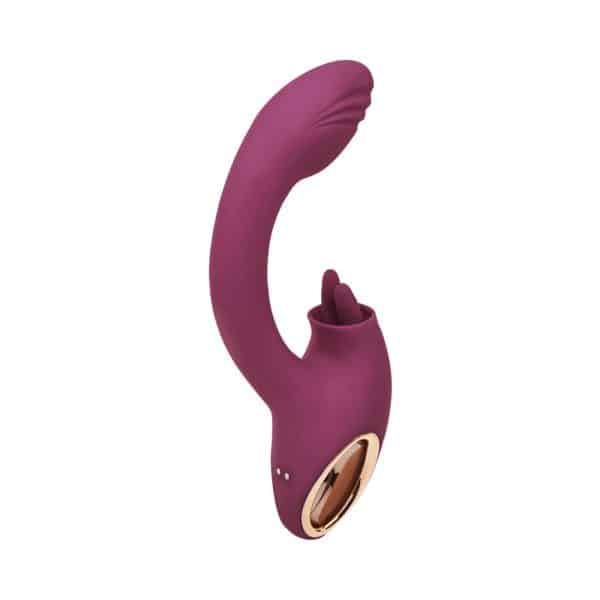 Adam & Eve Rose Gold Clit Tickler Dual Stimulating Vibrator - Image 3