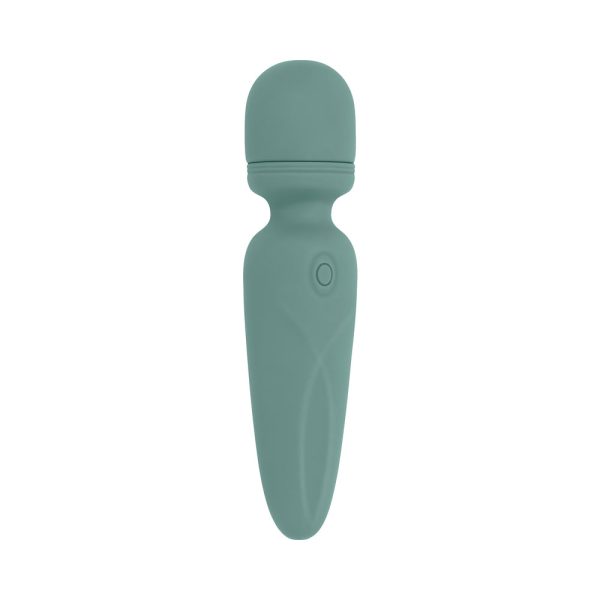 Evolved Rumble Wand Rechargeable Vibrating Mini Wand Silicone Green - Image 3