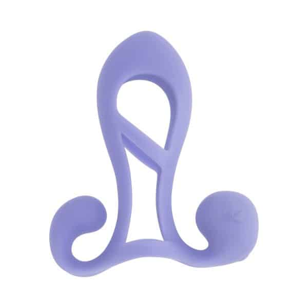 Playboy Fantasy Cage Rechargeable Vibrating Cock Cage Silicone Purple - Image 2