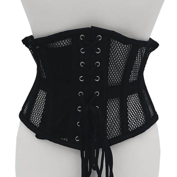 Rouge Mesh Corset Black L/XL - Image 2
