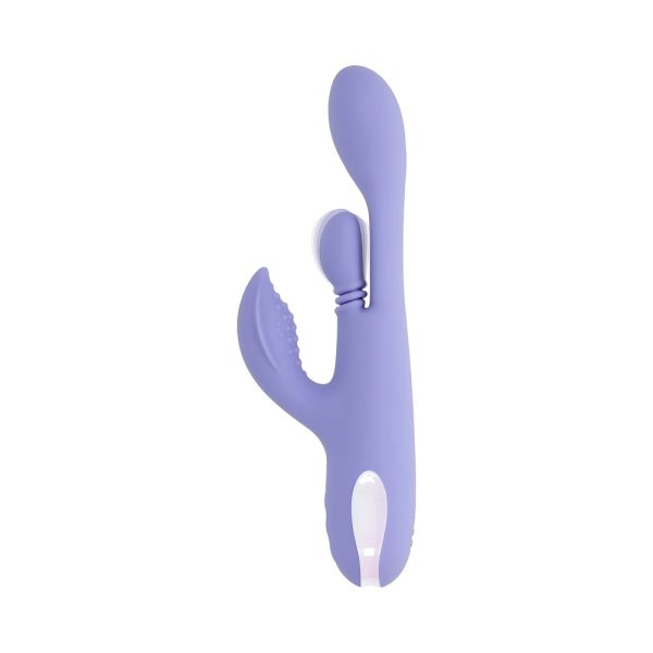 Playboy Nubbin Rubbin Rechargeable Dual Stimulator Vibe Silicone Purple - Image 2