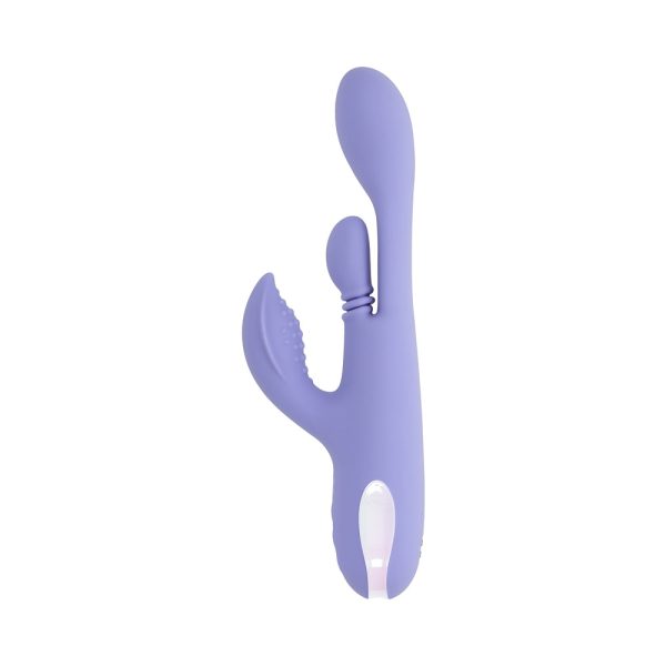 Playboy Nubbin Rubbin Rechargeable Dual Stimulator Vibe Silicone Purple - Image 3