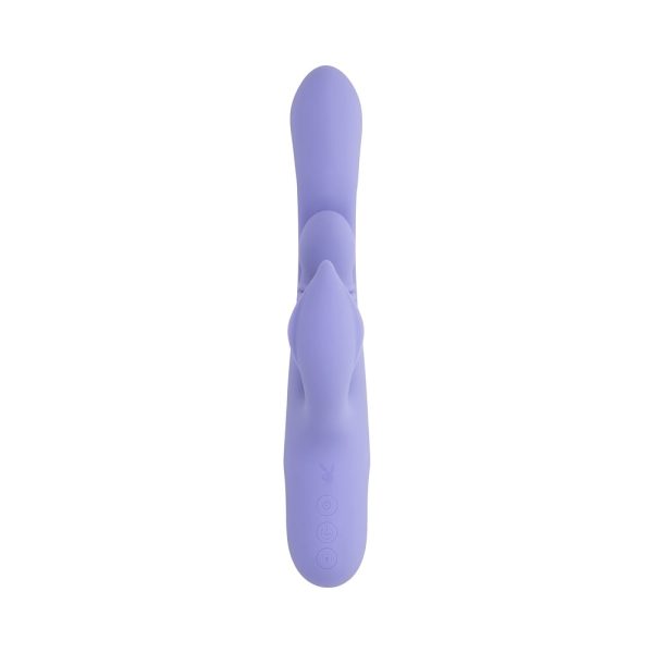 Playboy Nubbin Rubbin Rechargeable Dual Stimulator Vibe Silicone Purple - Image 8