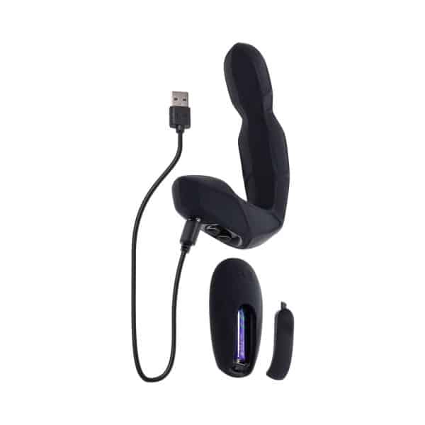 Zero Tolerance Mr Prostate Twirling Prostate Vibe with Remote Silicone Black - Image 9