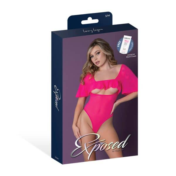 Magic Silk Pink Kink Flutter Sleeve Teddy Pink Glow L/XL - Image 6