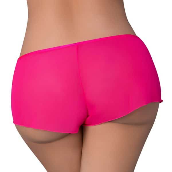 Magic Silk Pink Kink Flowy Boy Short Pink Glow Queen Size - Image 2