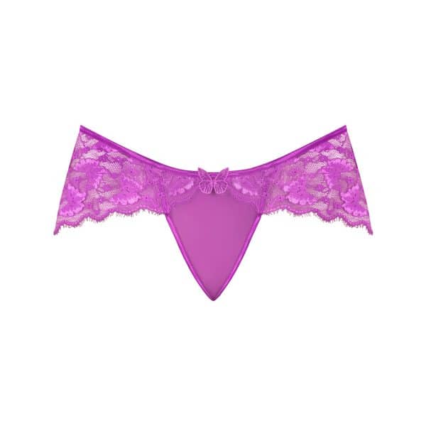 Magic Silk Butterfly Fantasies Boy Short Neon Purple S/M - Image 3