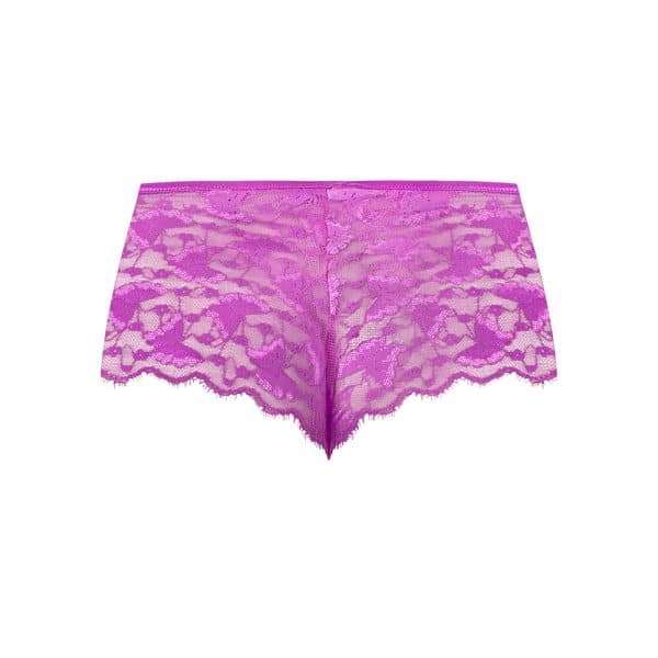 Magic Silk Butterfly Fantasies Boy Short Neon Purple Queen Size - Image 4
