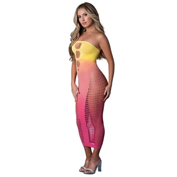 Magic Silk Seamless Gown Ombre Sunset O/S - Image 2