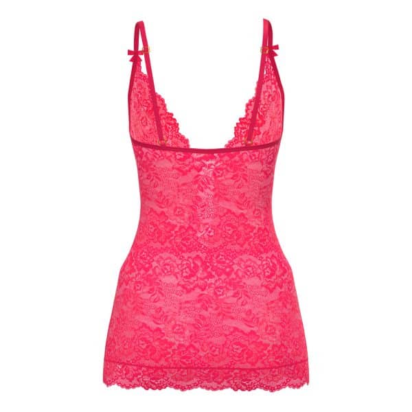 Magic Silk Get It Girl Plunge Chemise & G-Set Diva Pink L/XL - Image 6