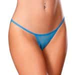 Magic Silk Flirty Hearts Open Back Panty Blue Sugar L/XL
