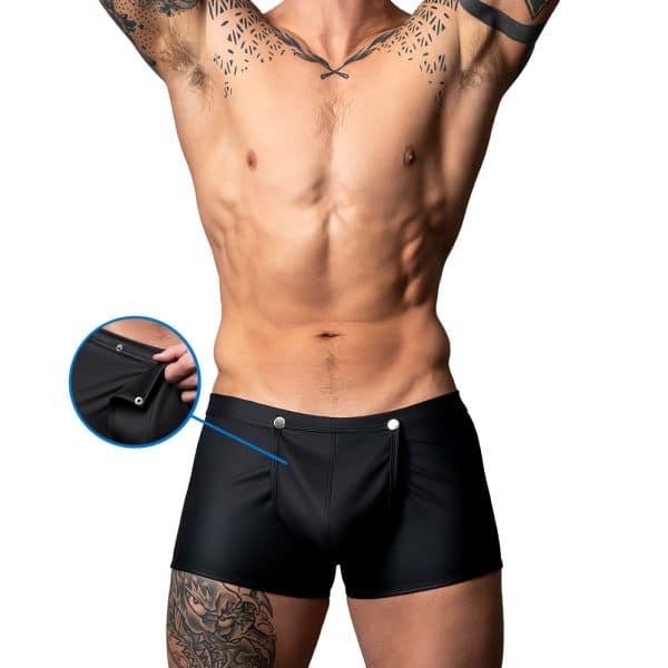 Male Power Oh Snap! Snap Off Short Black S - Image 2