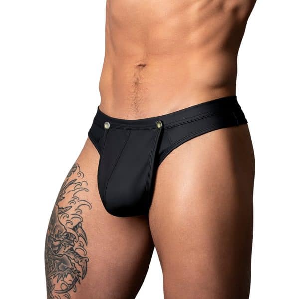 Male Power Oh Snap! Snap Off Jock Black L/XL - Image 2