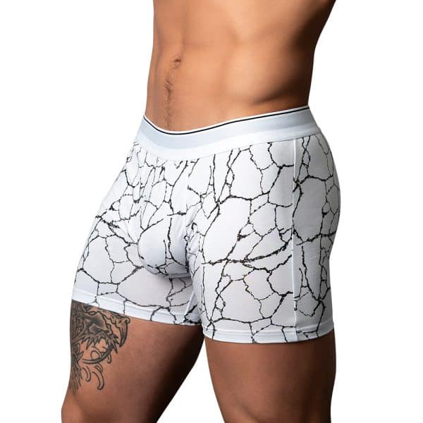 Male Power Soo Cumfy Boxer Brief Black/White XL - Image 2
