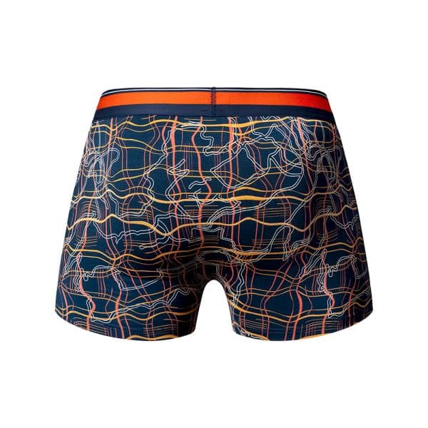 Male Power Soo Cumfy Boxer Brief Navy/Orange S - Image 5
