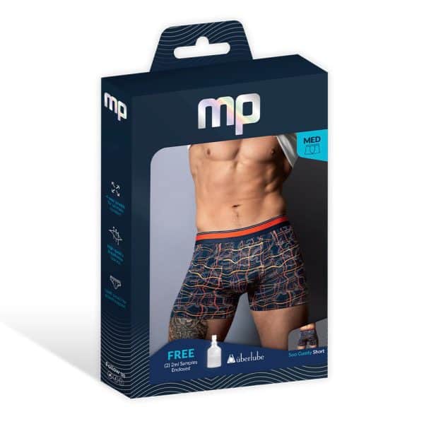 Male Power Soo Cumfy Boxer Brief Navy/Orange M - Image 6
