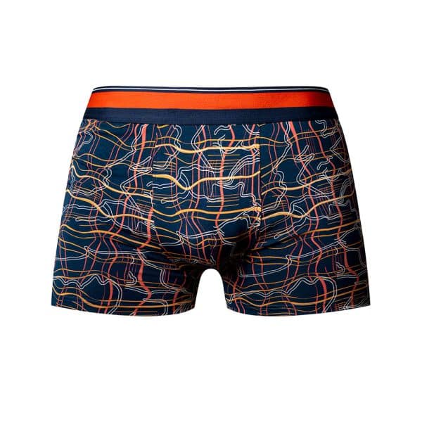Male Power Soo Cumfy Boxer Brief Navy/Orange XL - Image 4