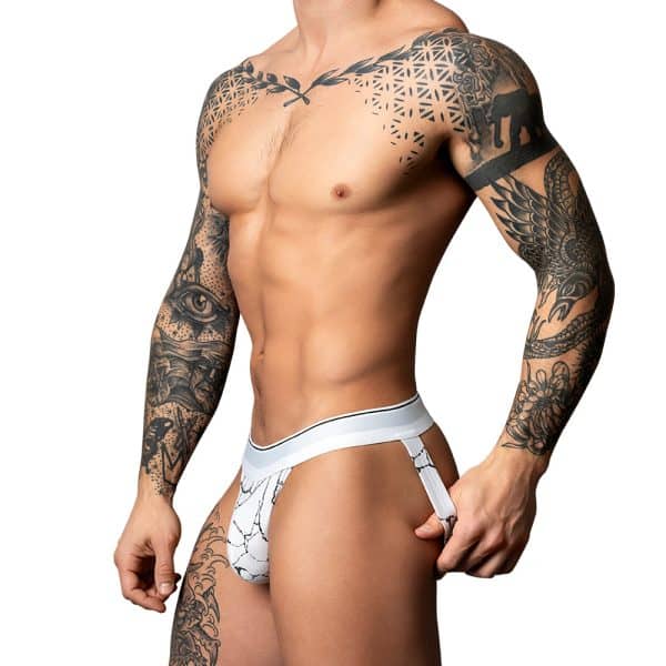 Male Power Soo Cumfy Jock Black/White S/M - Image 2