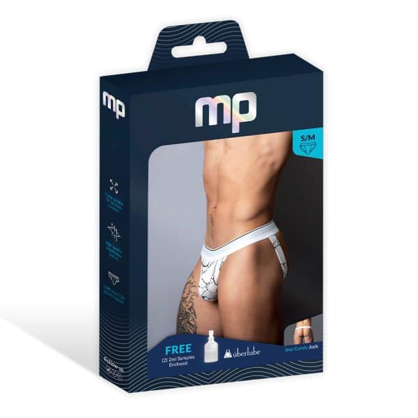 Male Power Soo Cumfy Jock Black/White S/M - Image 6