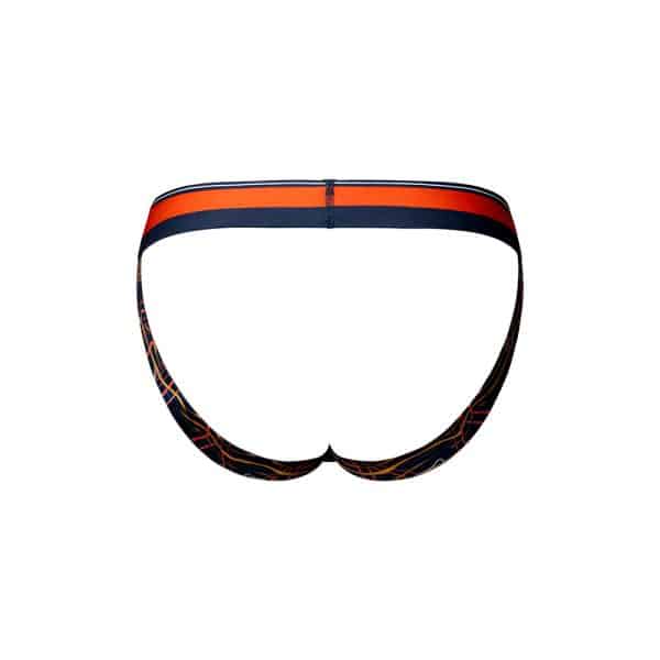 Male Power Soo Cumfy Jock Navy/Orange S/M - Image 5