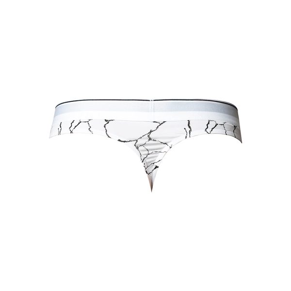 Male Power Soo Cumfy Thong Black/White L/XL - Image 4