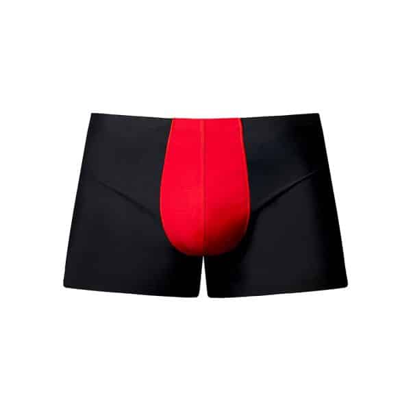 Male Power Hot Mesh Pouch Short Black/Red L - Image 4