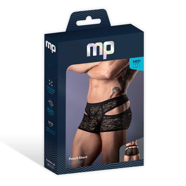 Male Power Lucifer Cutout Short Black L - Image 6