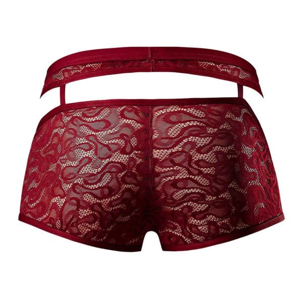 Male Power Lucifer Cutout Short Burgundy S - Image 5