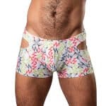 Male Power Cut It Out! Cutout Mini Short Red/Black M