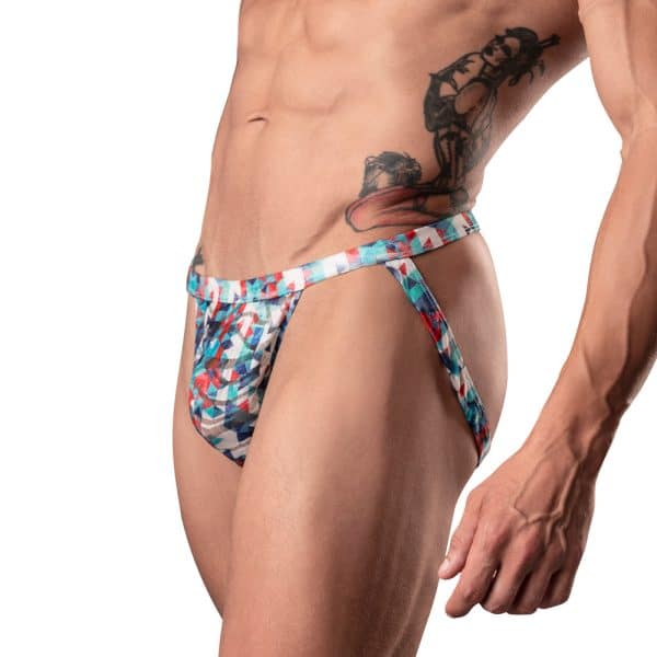 Male Power Your Lace Or Mine Jock Geometric S/M - Image 2