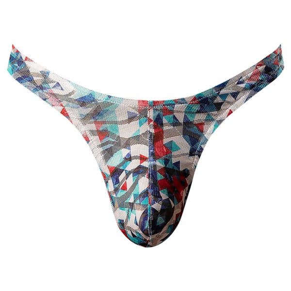 Male Power Your Lace Or Mine Bong Thong Geometric L/XL - Image 4