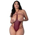 Lust Fetish Medusa Burgundy Queen Size