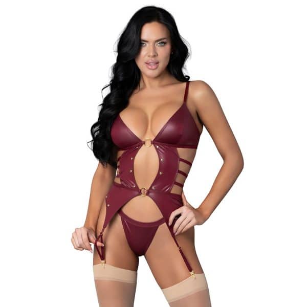 Lust Fetish Kira Burgundy L/XL - Image 2