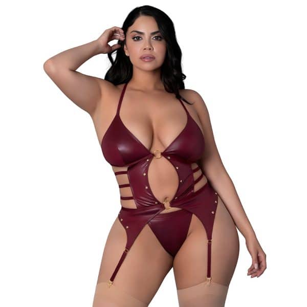 Lust Fetish Kira Burgundy Queen Size - Image 2