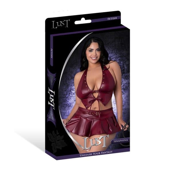 Lust Fetish Seraphina Burgundy Queen Size - Image 6