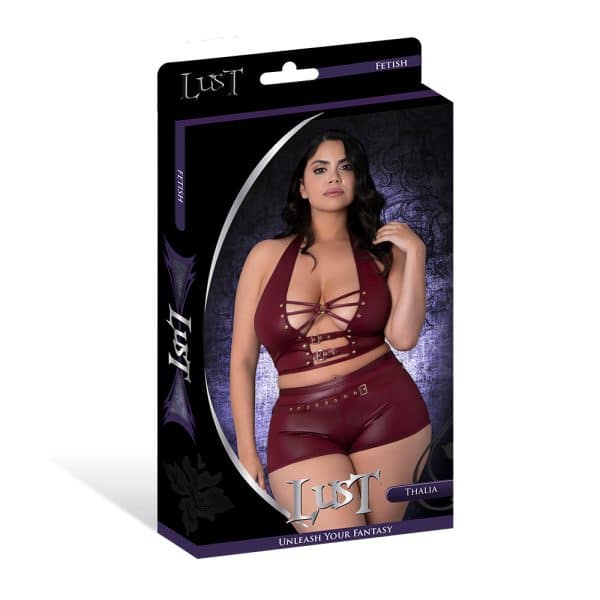 Lust Fetish Thalia Burgundy Queen Size - Image 6