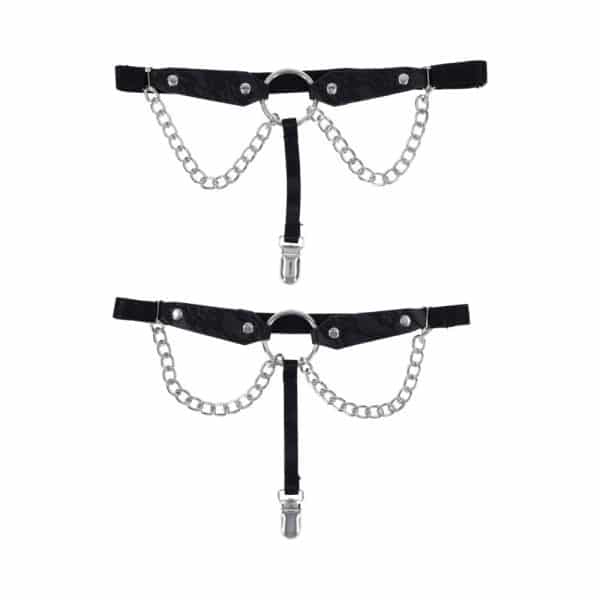 Sportsheets Sex & Mischief Chain Lace Garters - Image 6