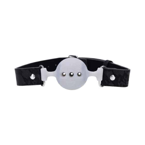 Sportsheets Sex & Mischief Lace Silicone Breathable Ball Gag - Image 3