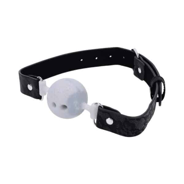 Sportsheets Sex & Mischief Lace Silicone Breathable Ball Gag - Image 6