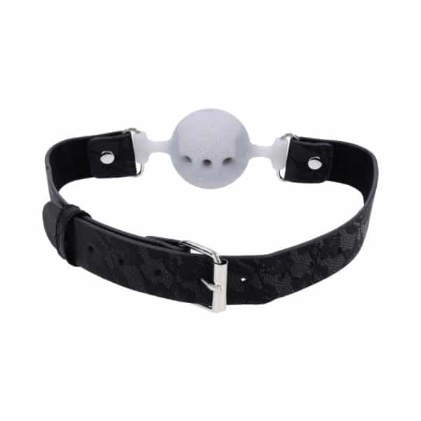 Sportsheets Sex & Mischief Lace Silicone Breathable Ball Gag - Image 7